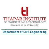 department of civil engineering, thapar institute of engineering & technology patiala