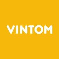 vintom. | we make video personal logo image