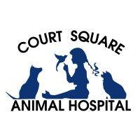 court square animal hospital logo image