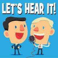 let's hear it podcast logo image