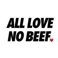 all love no beef logo image