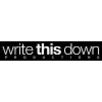 write this down productions logo image