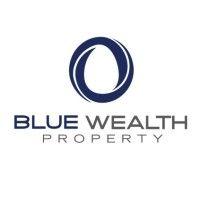 blue wealth property logo image