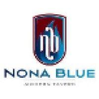 nona blue modern tavern logo image