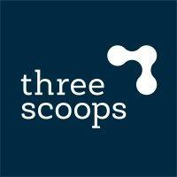 three scoops logo image