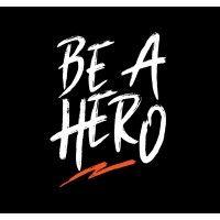 be a hero logo image