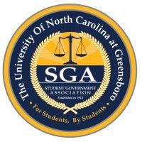 uncg student government association logo image