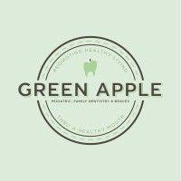 green apple pediatric family dentistry and braces logo image