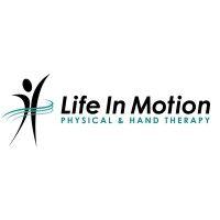 life in motion hand therapy logo image