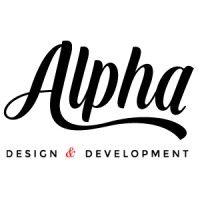 alpha design & development logo image