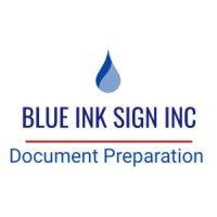 blue ink sign inc logo image