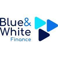 blue & white finance logo image