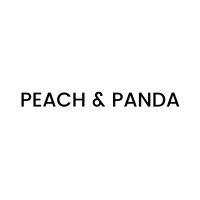 peach and panda logo image