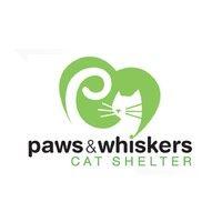 paws & whiskers cat shelter logo image