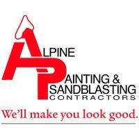 alpine painting and sandblasting contractors logo image