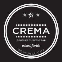 crema gourmet espresso bar logo image