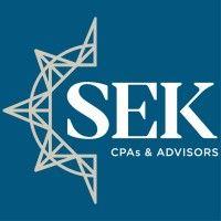 sek, cpas & advisors logo image