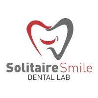 solitaire smile dental lab logo image