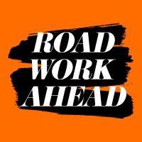 road work ahead logo image