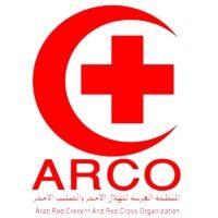 arab red crescent and red cross organization logo image