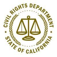 california civil rights department logo image