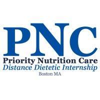 priority nutrition care distance dietetic internship logo image