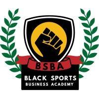 the black sports business academy logo image