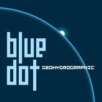 blue dot geohydrographic logo image