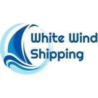 white wind shipping services logo image