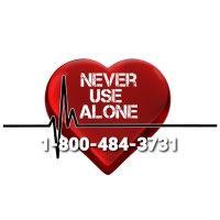 never use alone inc. logo image