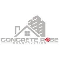 concrete rose construction logo image