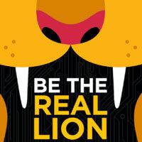 real lion logo image