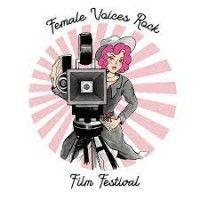 female voices rock film festival logo image