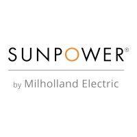 sunpower by milholland electric logo image