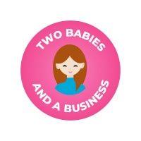 two babies and a business logo image