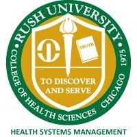 rush university health systems management graduate program logo image