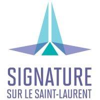 signature on the saint lawrence logo image