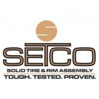 setco solid tire and rim assembly logo image