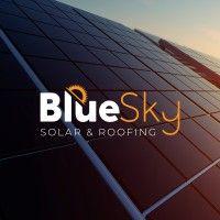 blue sky solar and roofing logo image