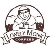 lonely monk coffee roasting logo image