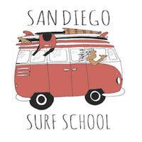 san diego surfing school, inc dba: san diego surf school logo image