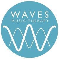 waves music therapy logo image