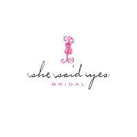 she said yes bridal logo image