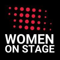 women on stage logo image