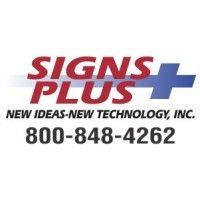 signs plus - new ideas, new technology, logo image