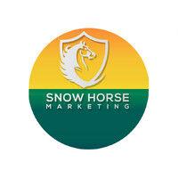 snow horse marketing logo image