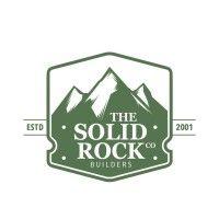 solid rock construction logo image