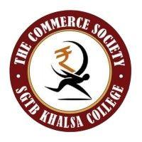 the commerce society, sgtb khalsa college logo image