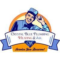 crystal blue plumbing, heating & air logo image