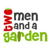 two men and a garden logo image